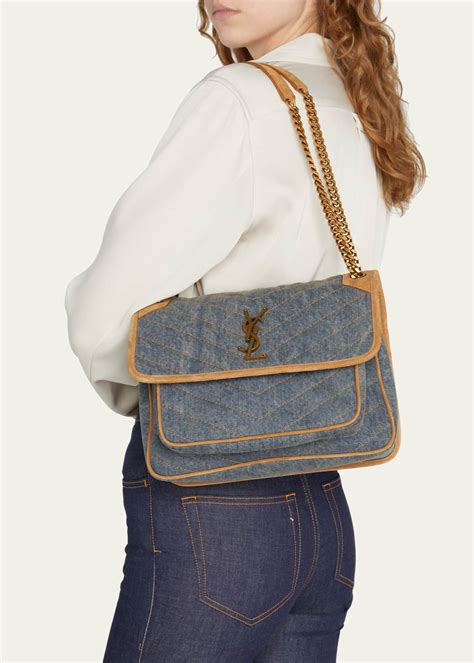 denim ysl handbag|jean YSL bag.